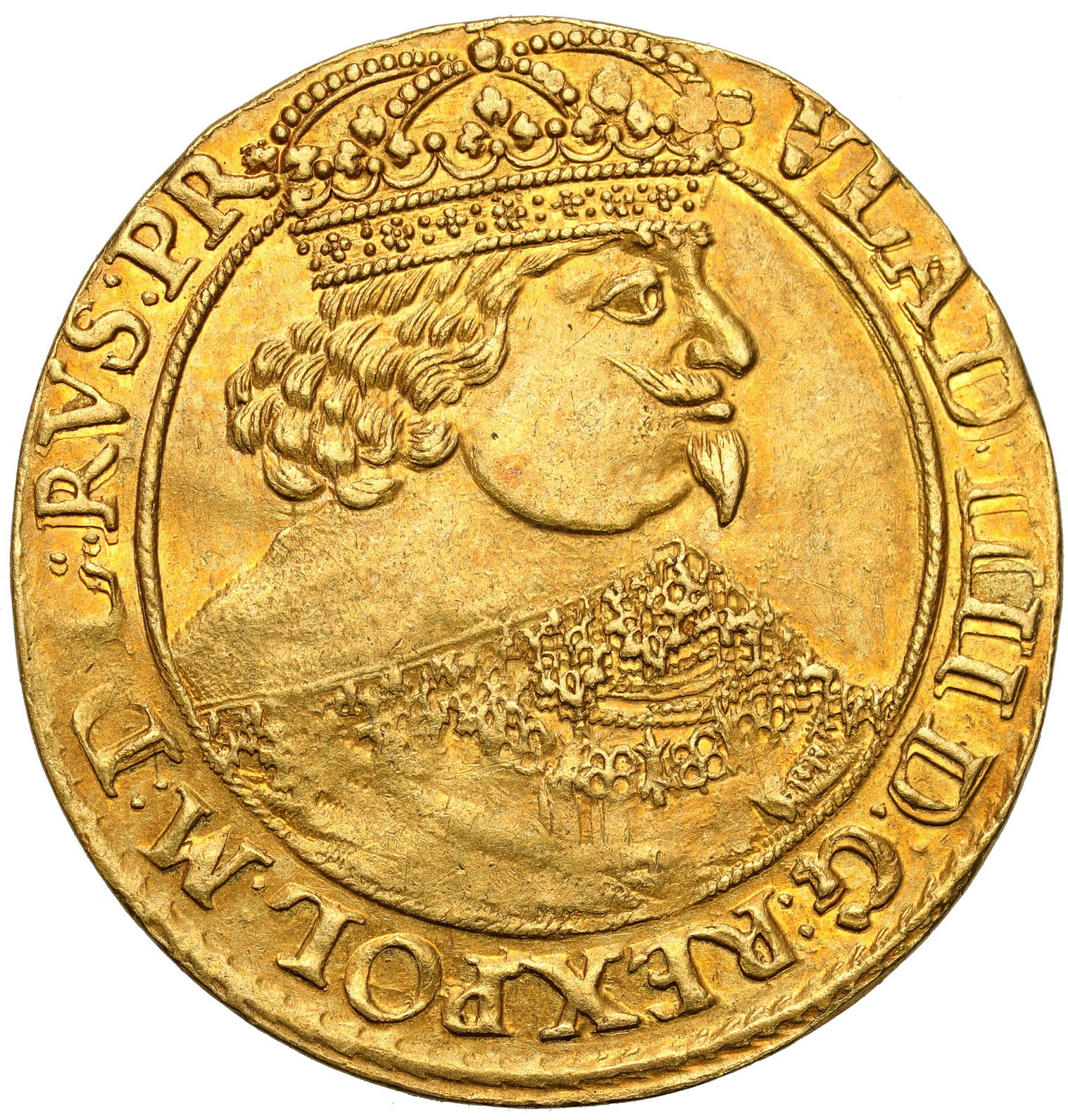 Władysław IV Waza dukat 1639 Gdańsk – grubsze popiersie - RZADKOŚĆ